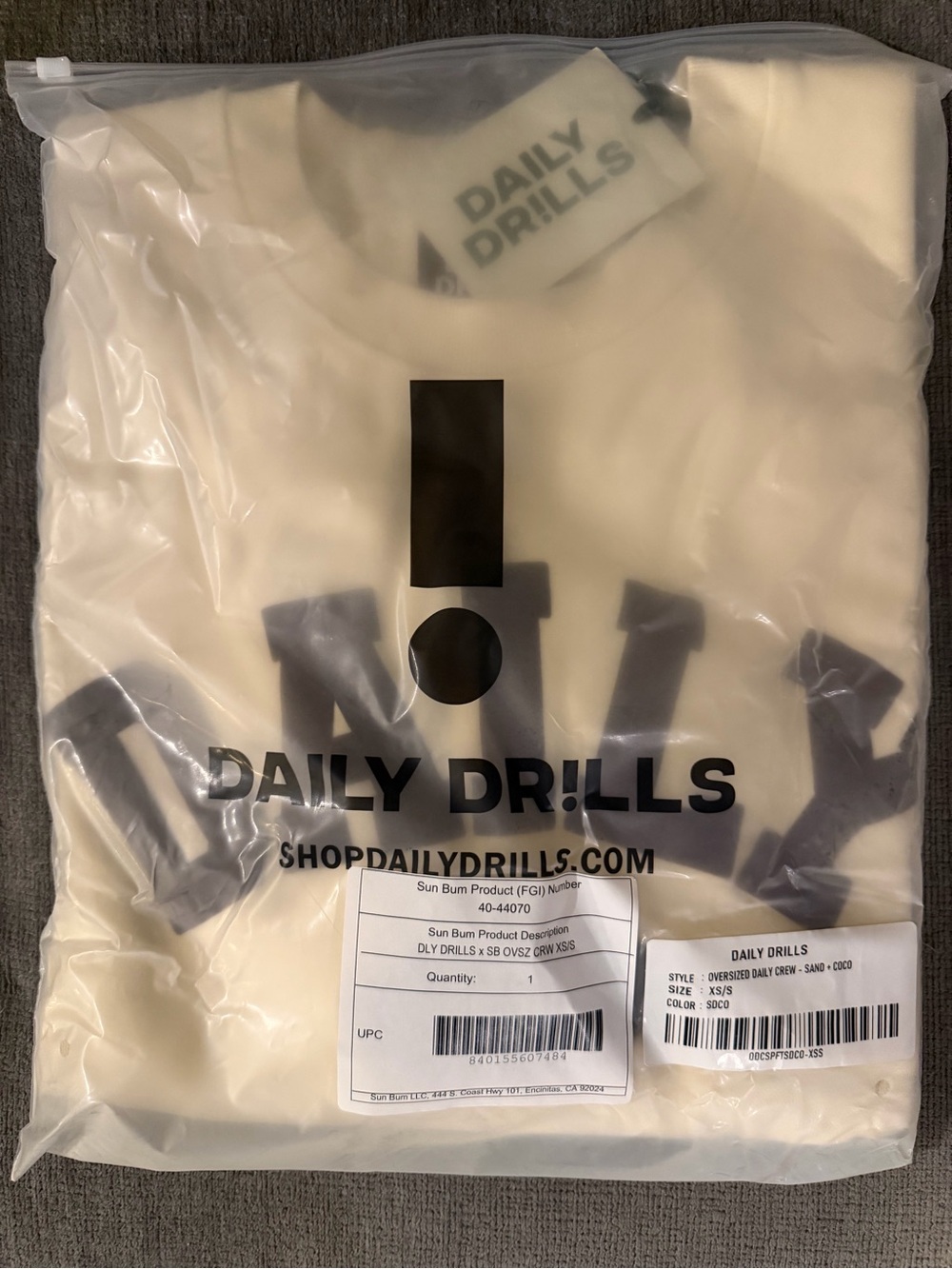 Daily Drills sun bum sweatshirt